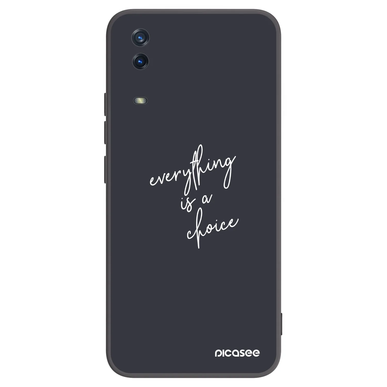 Picasee silikonski črni ovitek za Vivo Y11s - Everything is a choice