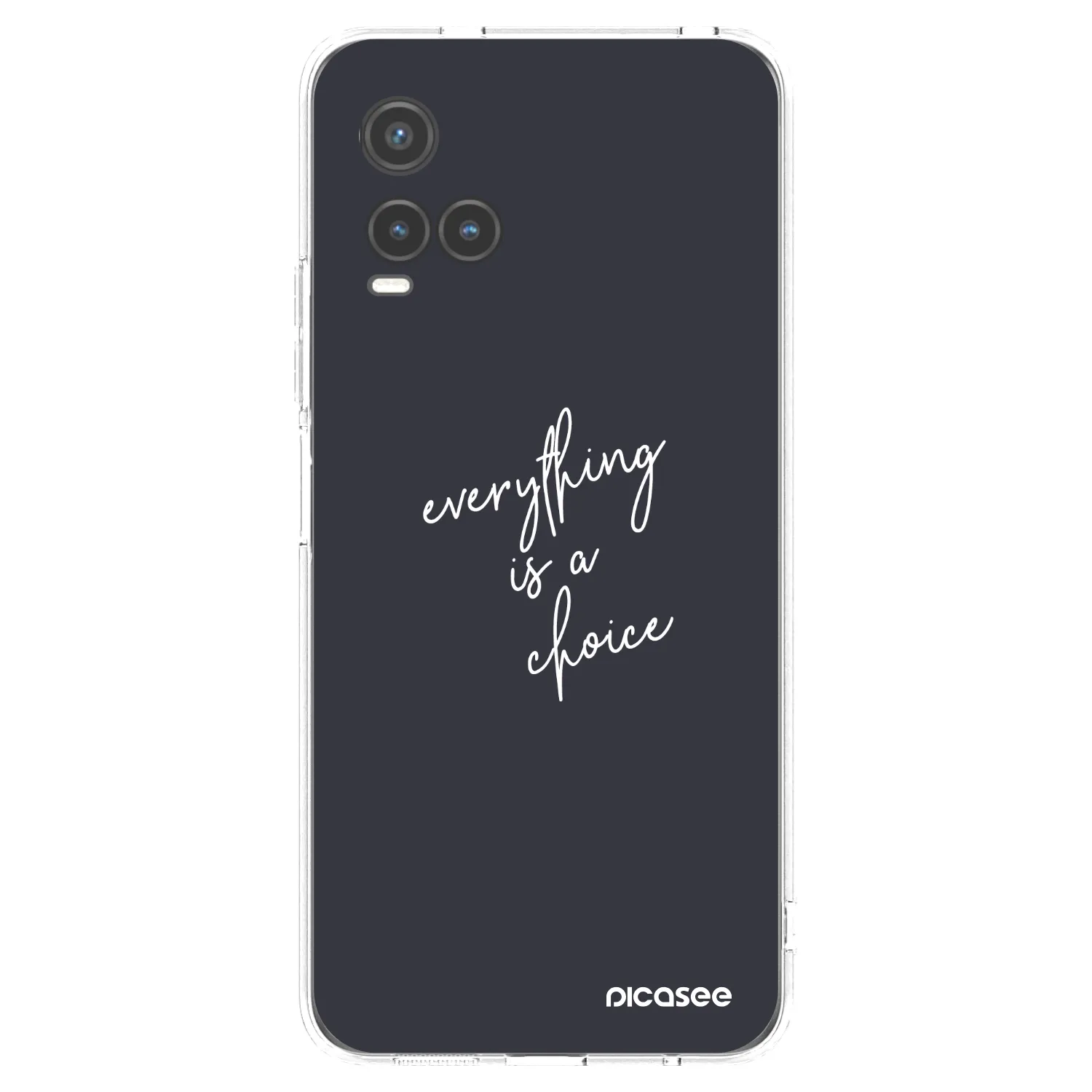 Picasee silikonski prozorni ovitek za Vivo Y33s - Everything is a choice