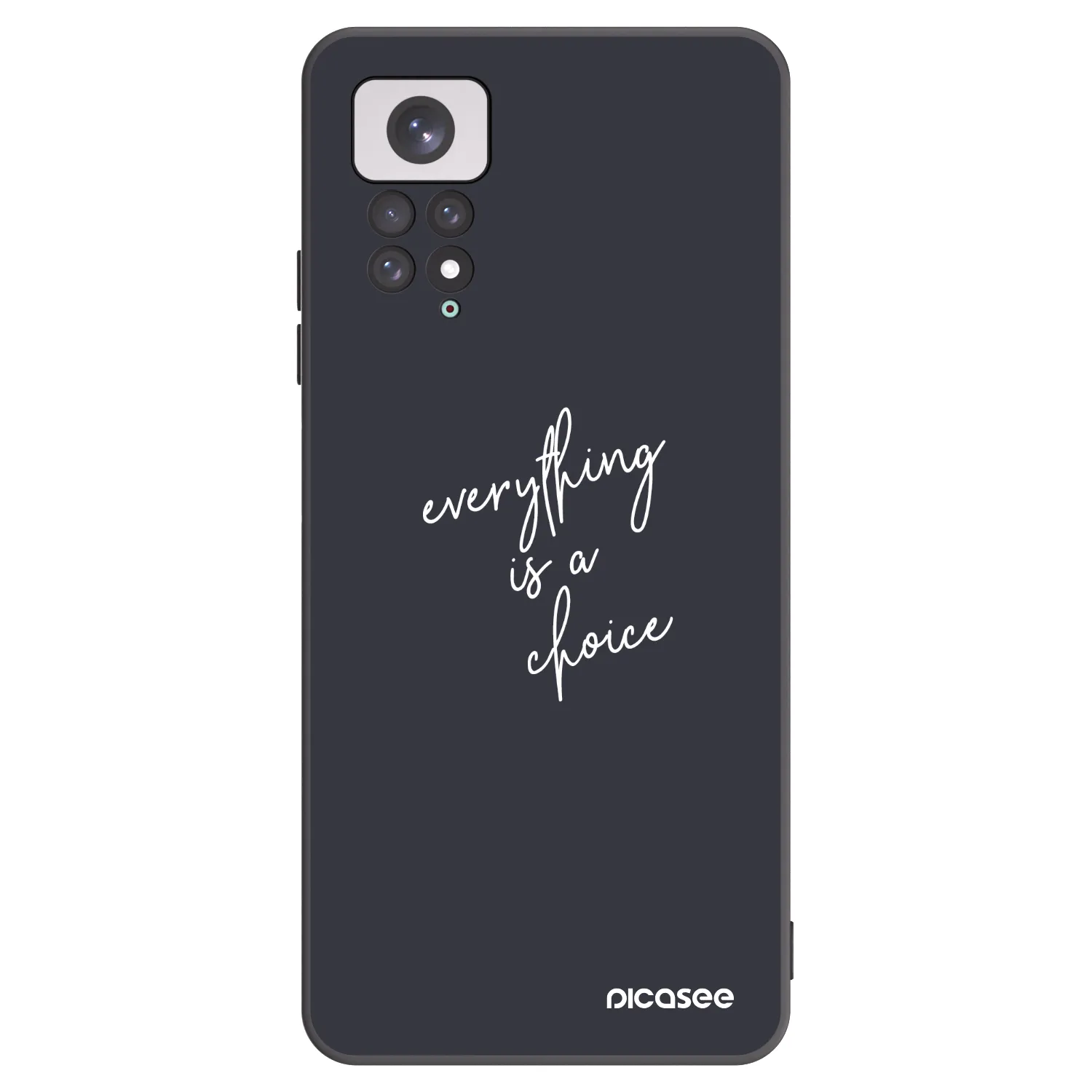 Picasee silikonski črni ovitek za Xiaomi Redmi Note 11 - Everything is a choice