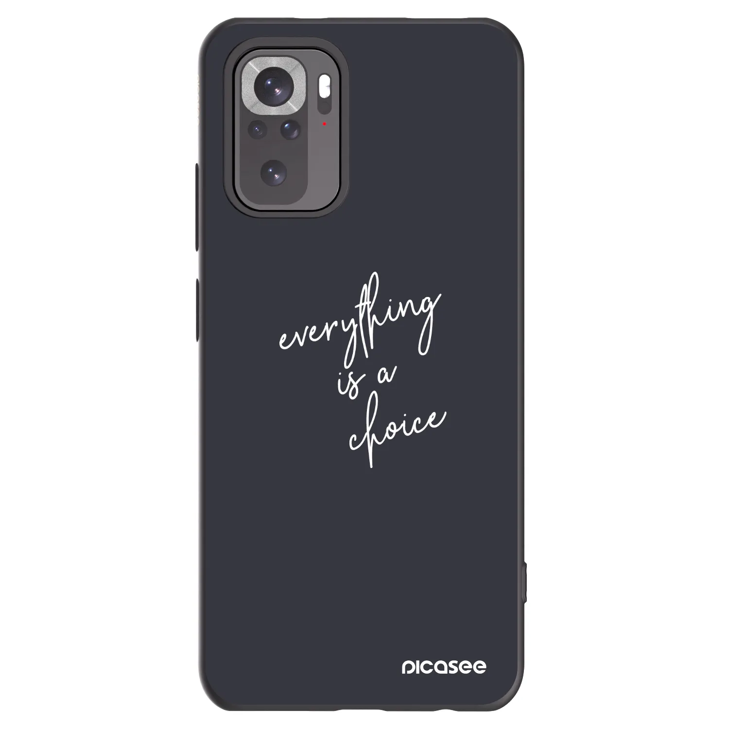 Picasee silikonski črni ovitek za Xiaomi Redmi Note 11S 4G - Everything is a choice