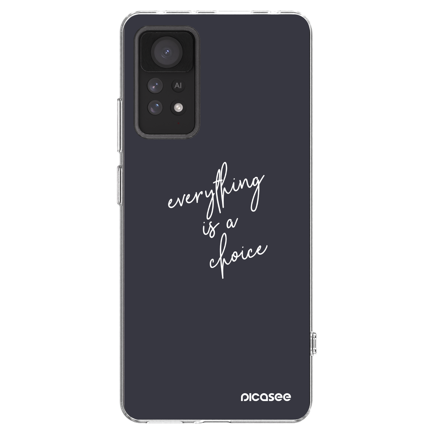 Picasee silikonski prozorni ovitek za Xiaomi Redmi Note 11 Pro - Everything is a choice