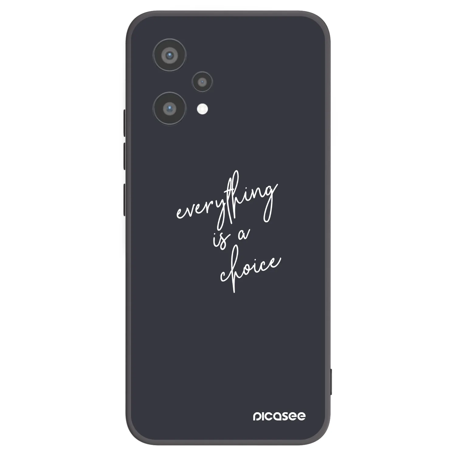 Picasee silikonski črni ovitek za Realme 9 Pro 5G - Everything is a choice