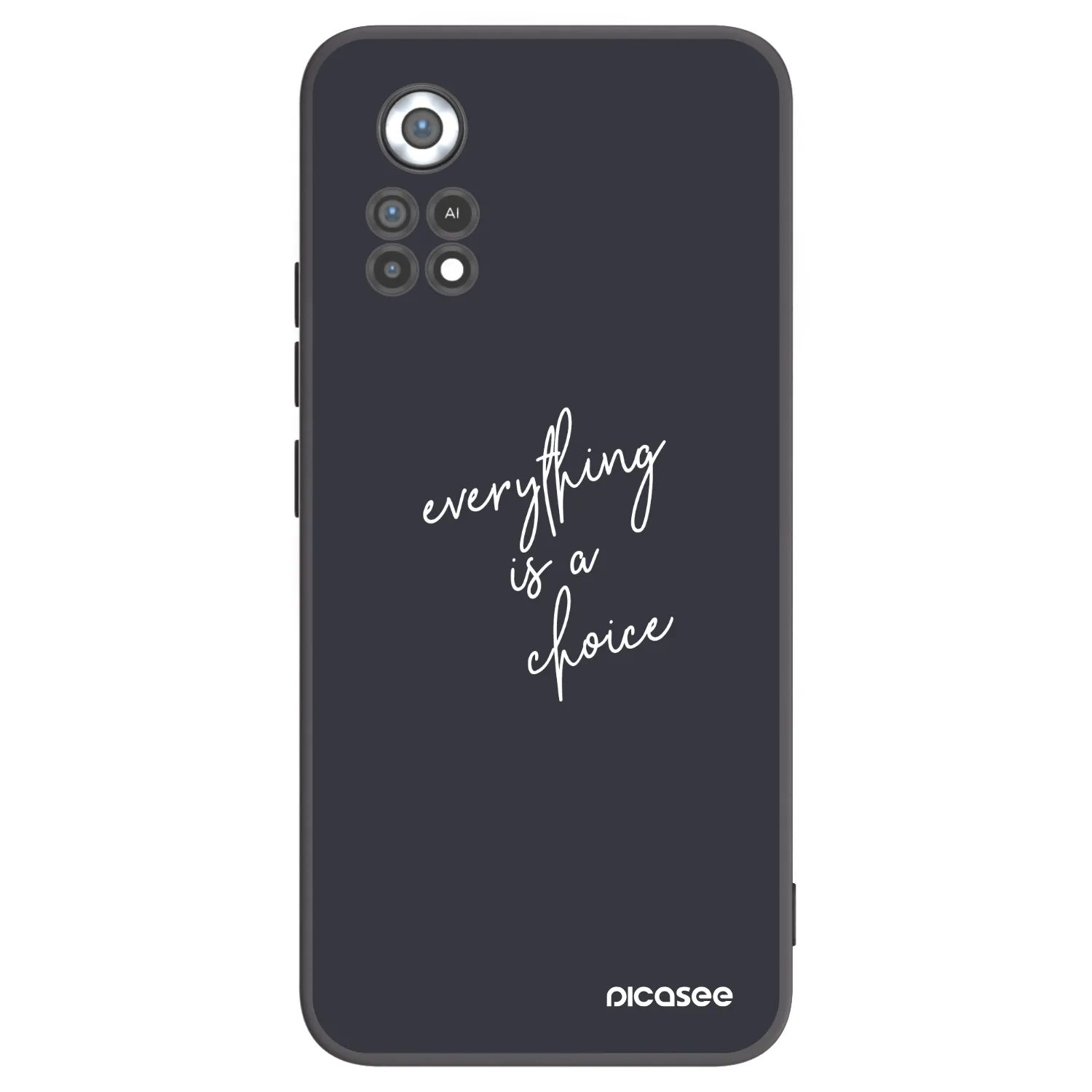 Picasee silikonski črni ovitek za Xiaomi Poco X4 Pro 5G - Everything is a choice