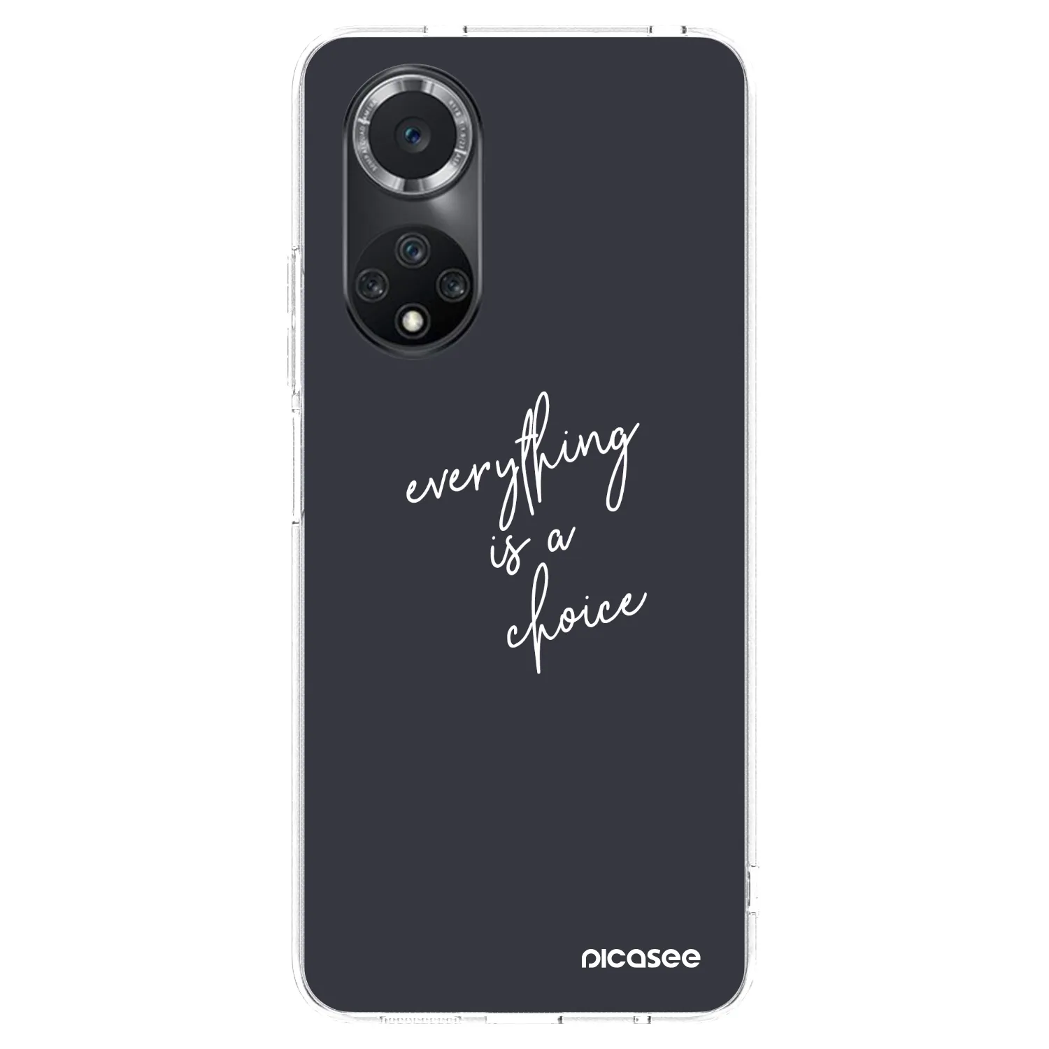 Picasee silikonski prozorni ovitek za Huawei Nova 9 SE - Everything is a choice