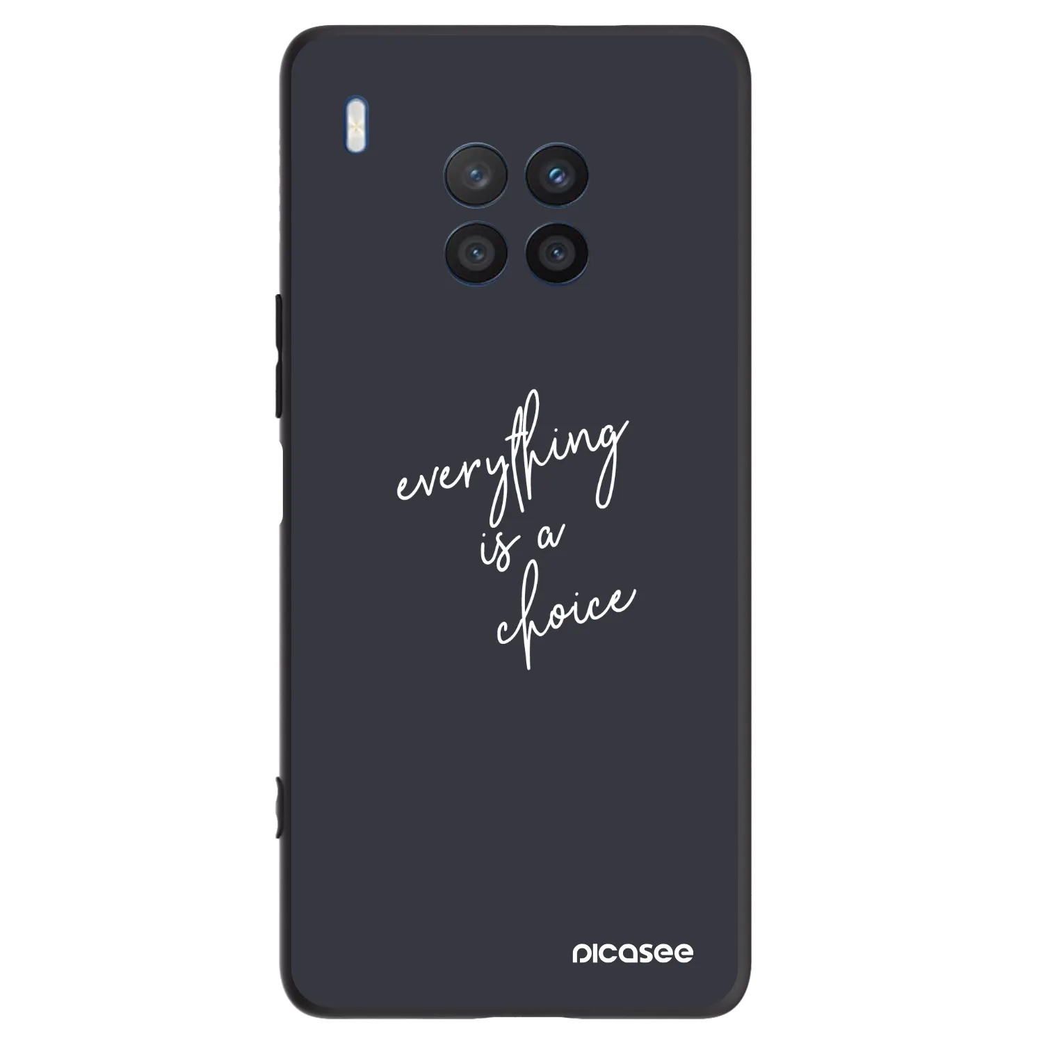Picasee silikonski črni ovitek za Honor 50 Lite - Everything is a choice