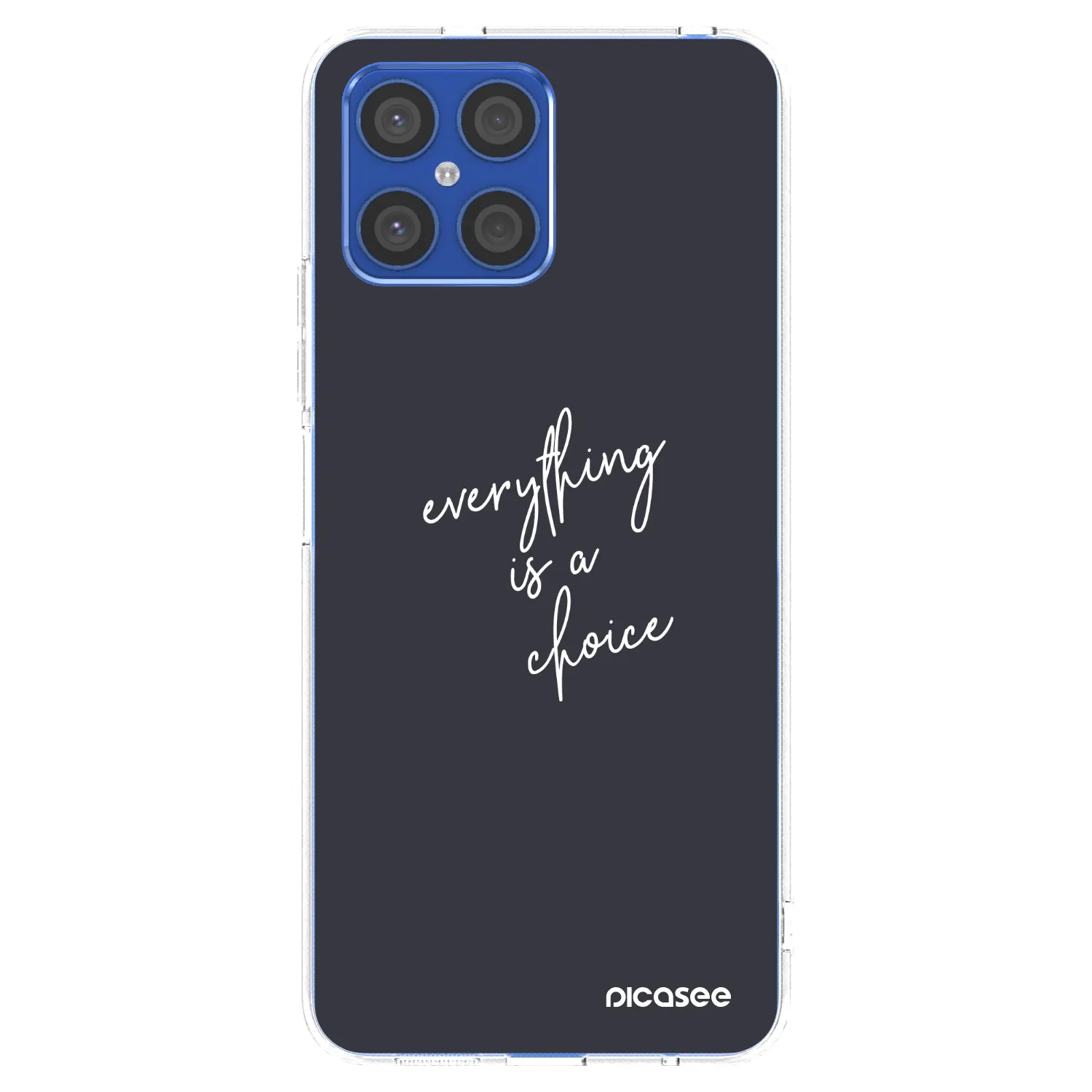 Picasee silikonski prozorni ovitek za Honor X8 4G - Everything is a choice