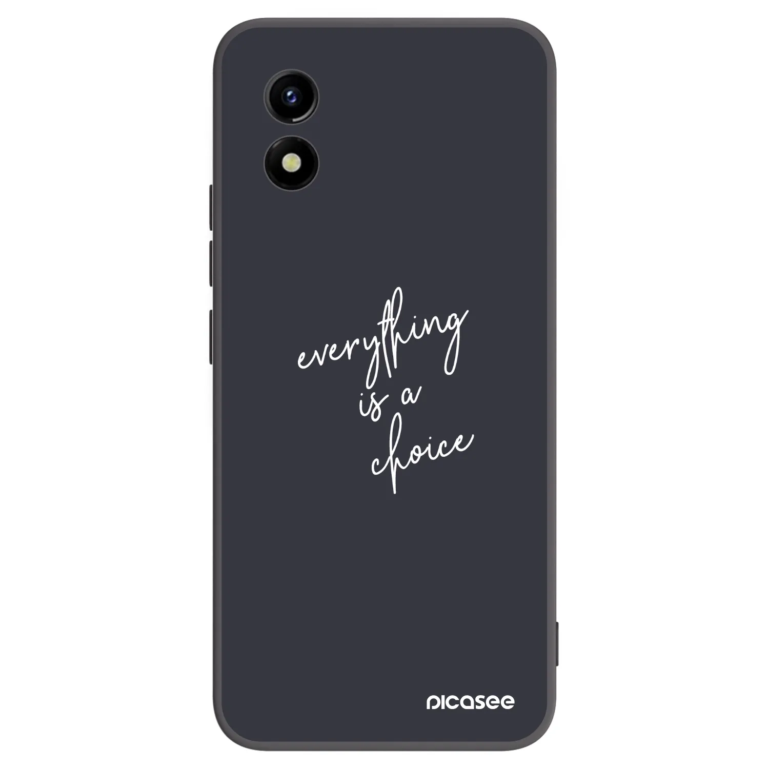 Picasee silikonski črni ovitek za Vivo Y01 - Everything is a choice