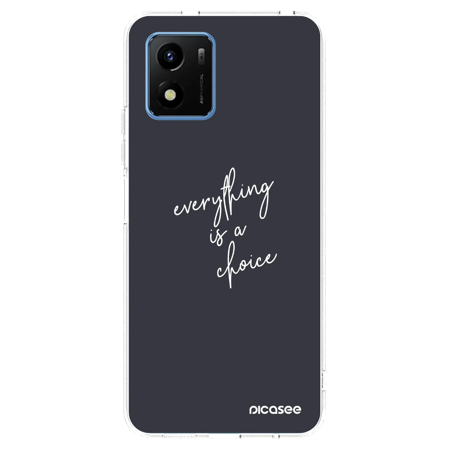 Picasee silikonski prozorni ovitek za Vivo Y01 - Everything is a choice