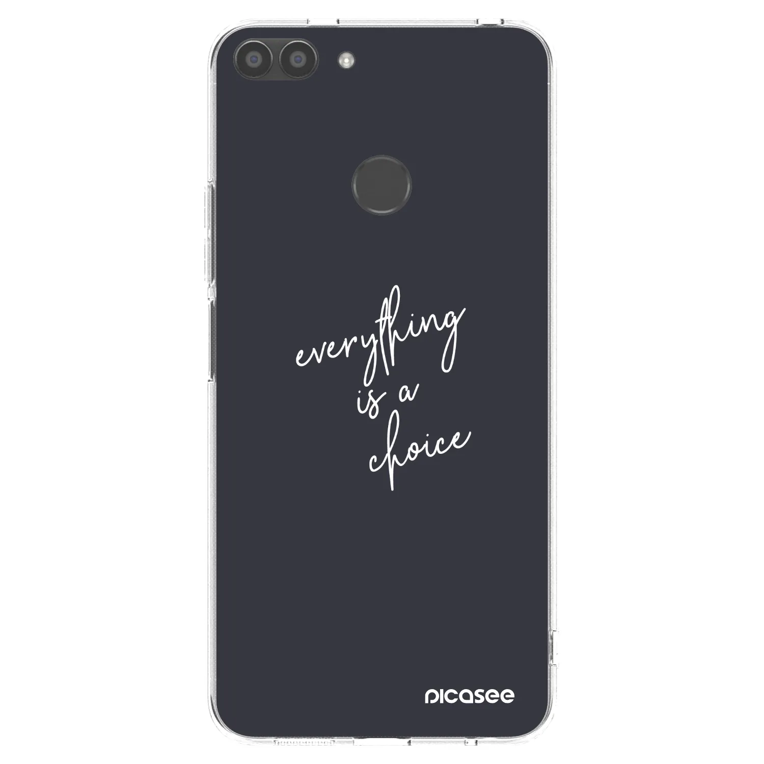 Picasee silikonski prozorni ovitek za Huawei P Smart - Everything is a choice