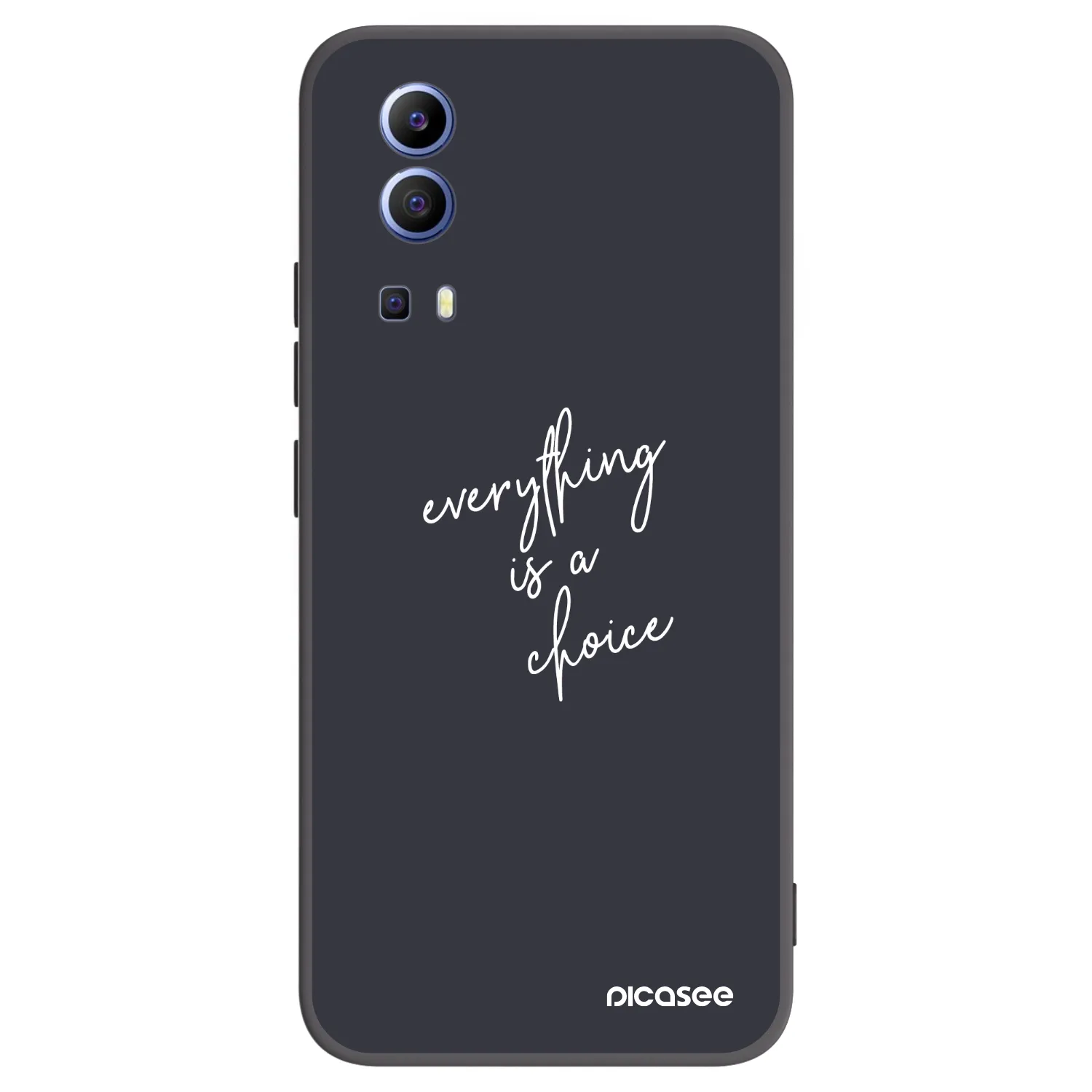 Picasee silikonski črni ovitek za Vivo Y52 5G - Everything is a choice