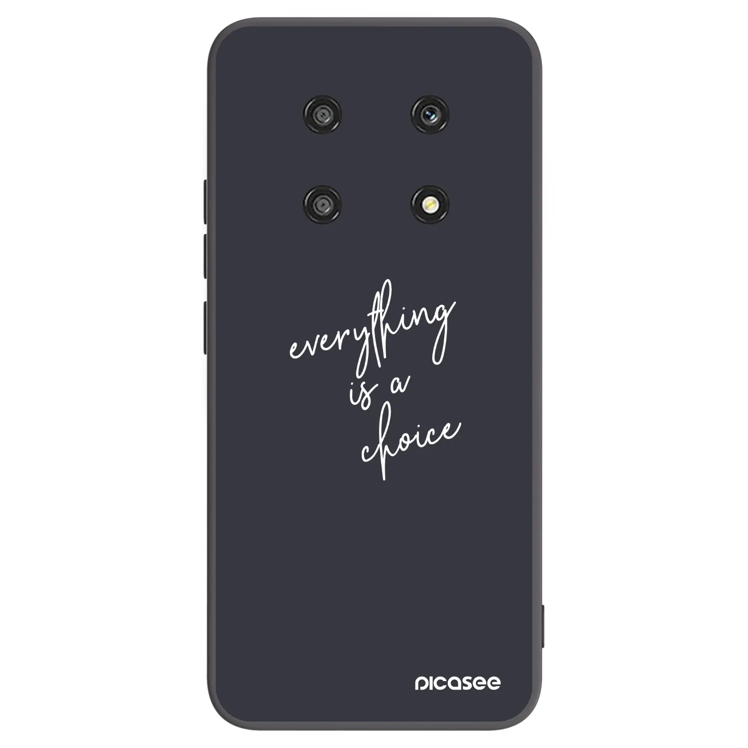 Picasee silikonski črni ovitek za Honor Magic4 Lite 5G - Everything is a choice