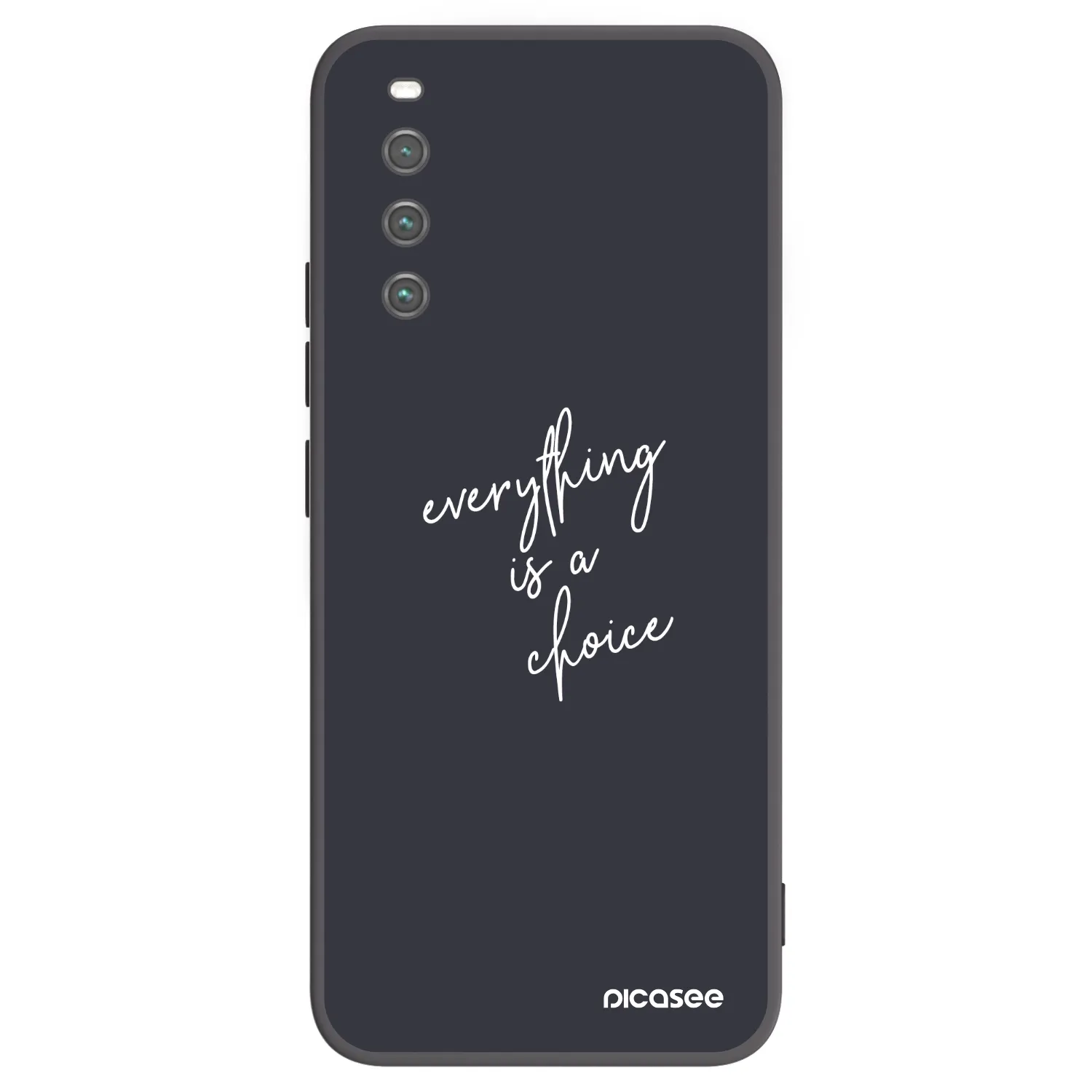 Picasee silikonski črni ovitek za Sony Xperia 10 IV 5G - Everything is a choice