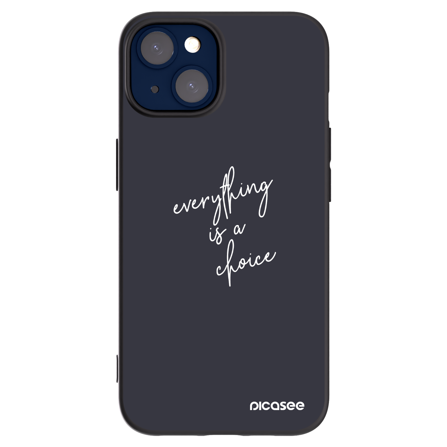 Picasee silikonski črni ovitek za Apple iPhone 14 - Everything is a choice