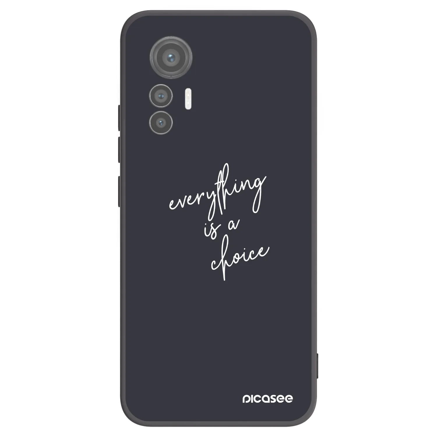 Picasee silikonski črni ovitek za Xiaomi 12 Lite - Everything is a choice