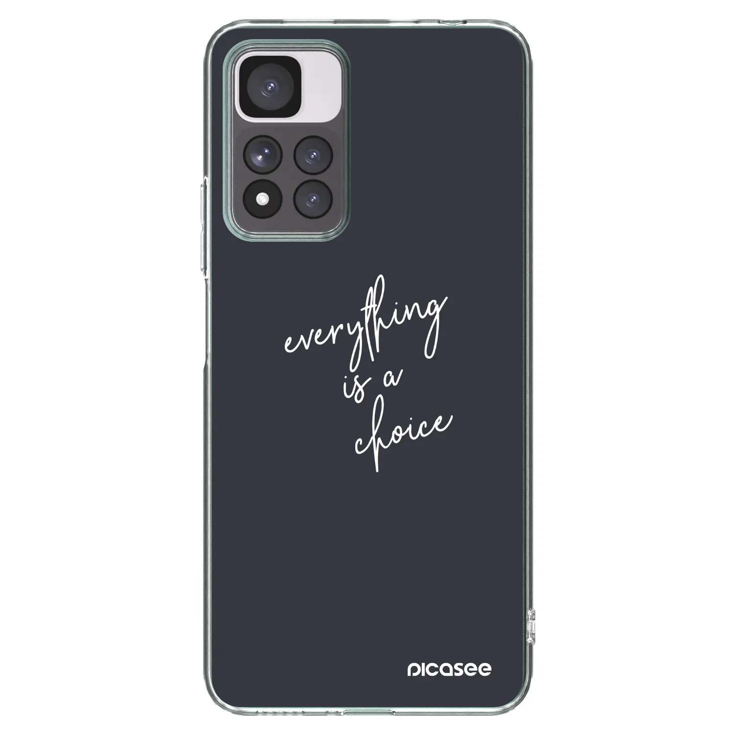 Picasee silikonski prozorni ovitek za Xiaomi Redmi Note 11 Pro+ 5G - Everything is a choice