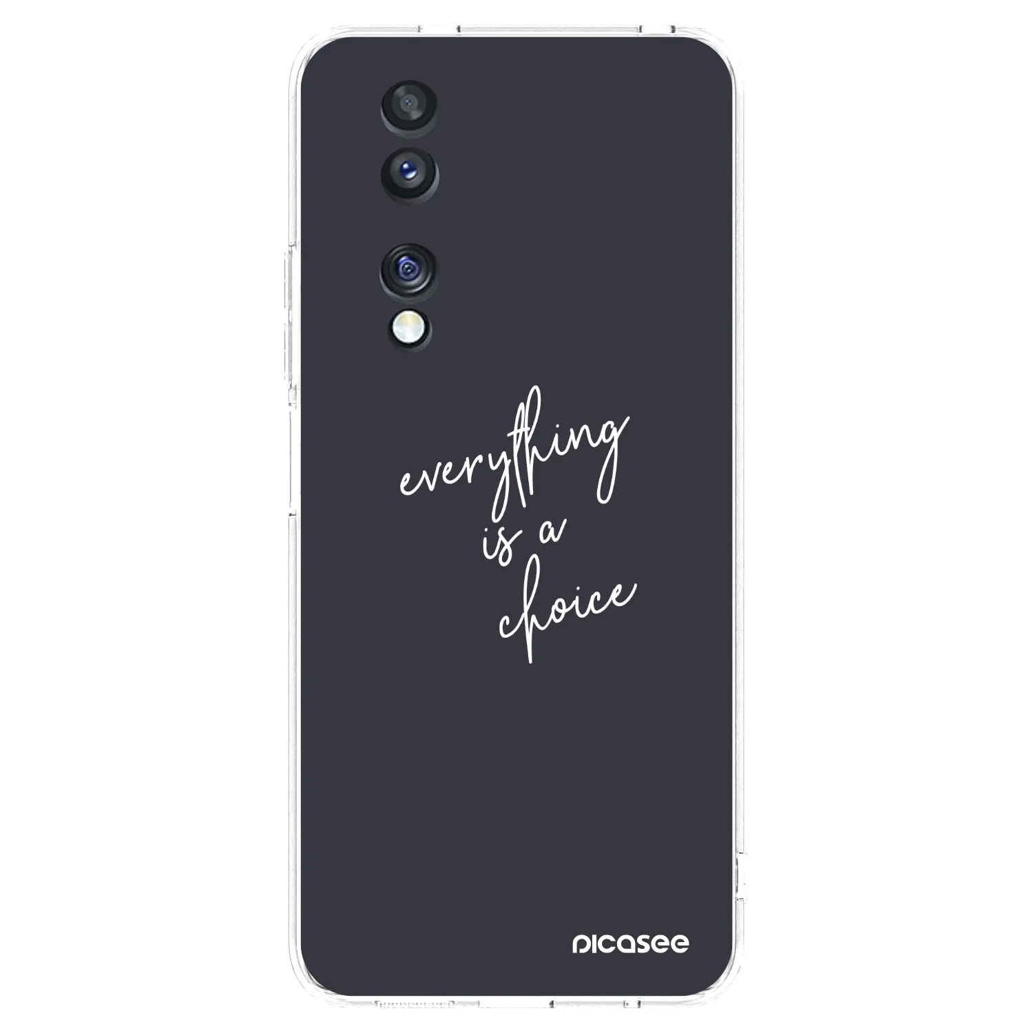 Picasee silikonski prozorni ovitek za Honor 70 - Everything is a choice