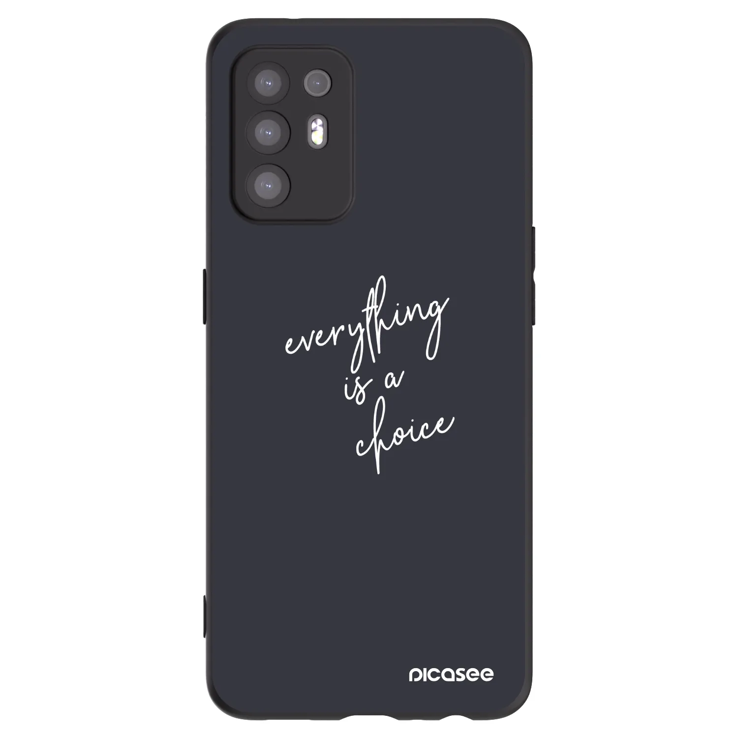 Picasee silikonski črni ovitek za OPPO A94 5G - Everything is a choice