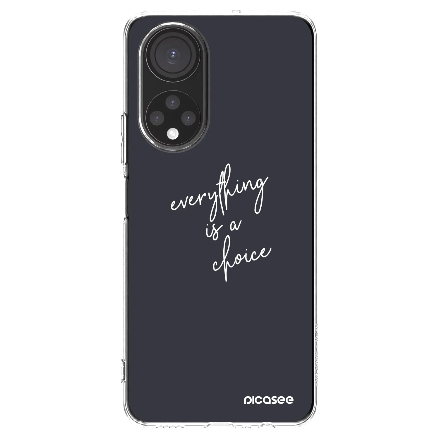 Picasee silikonski prozorni ovitek za Honor X7 - Everything is a choice