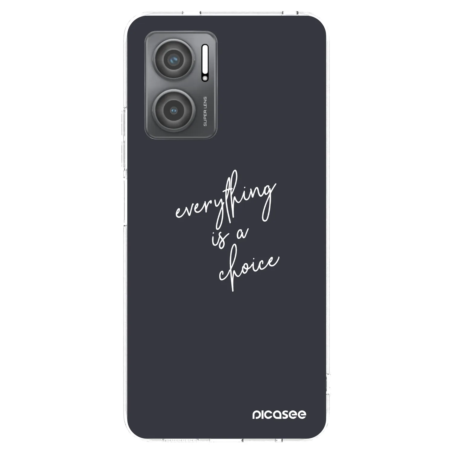 Picasee silikonski prozorni ovitek za Xiaomi Redmi 10 5G - Everything is a choice