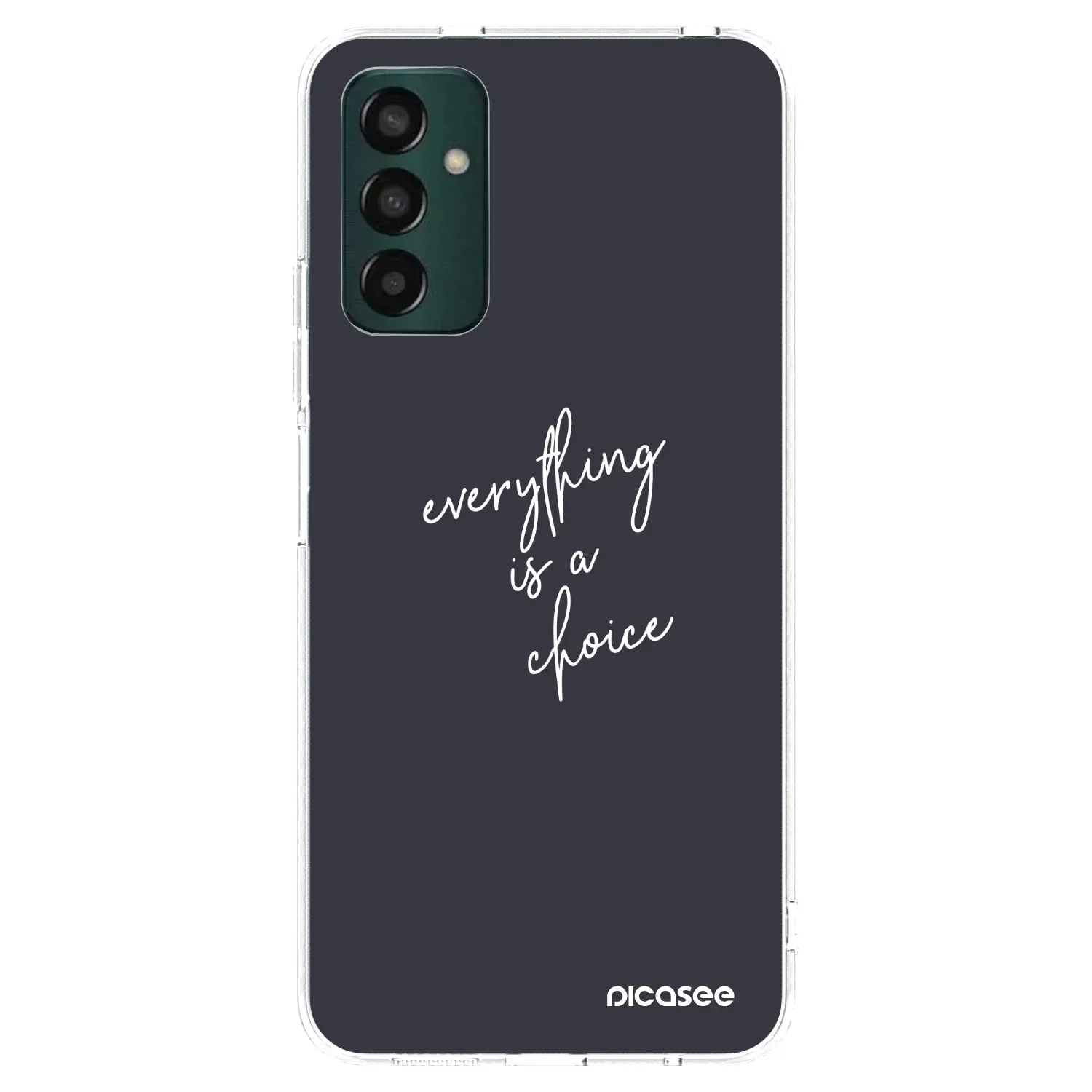 Picasee silikonski prozorni ovitek za Samsung Galaxy M23 5G - Everything is a choice