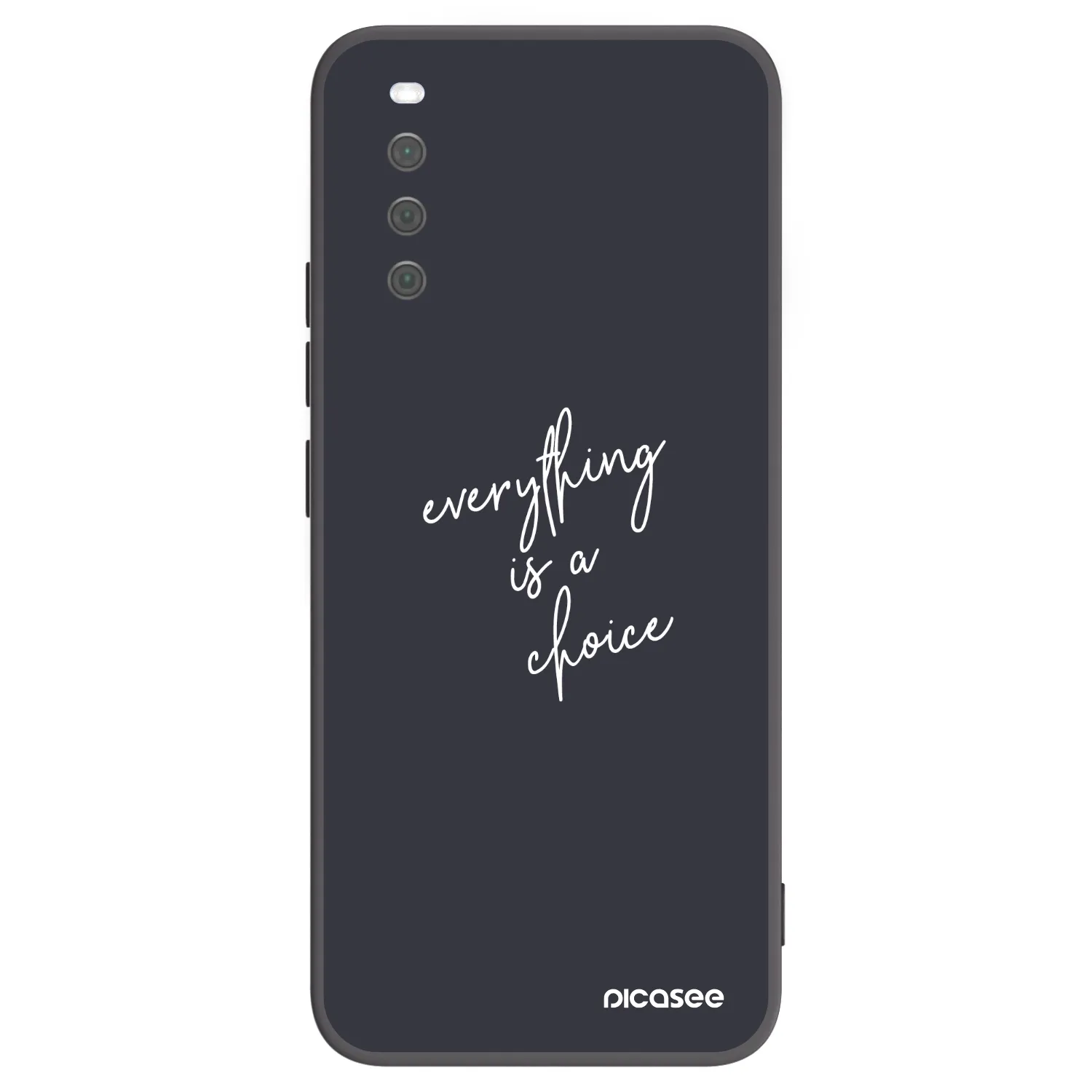 Picasee silikonski črni ovitek za Sony Xperia 10 III - Everything is a choice