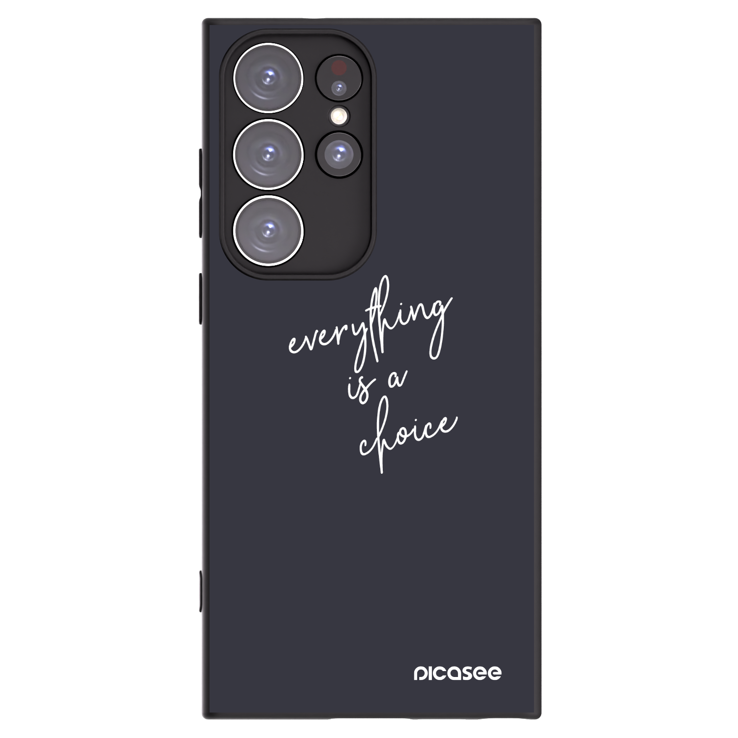 Picasee silikonski črni ovitek za Samsung Galaxy S23 Ultra 5G - Everything is a choice