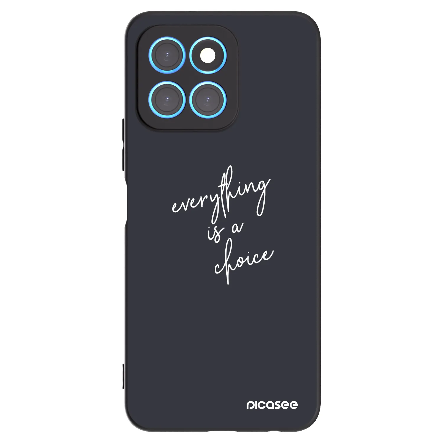 Picasee silikonski črni ovitek za Honor X8 5G - Everything is a choice