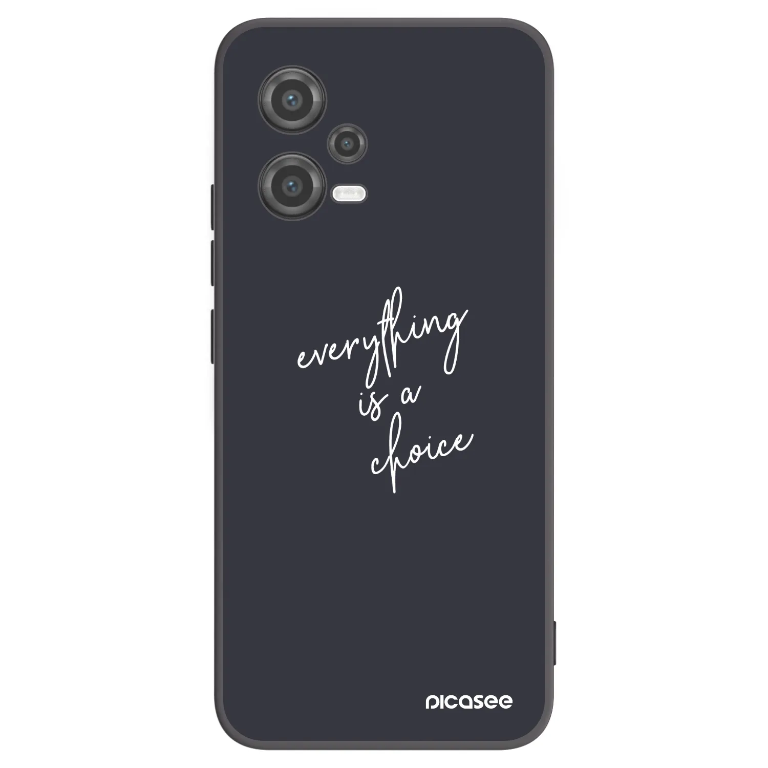Picasee silikonski črni ovitek za Xiaomi Poco X5 - Everything is a choice
