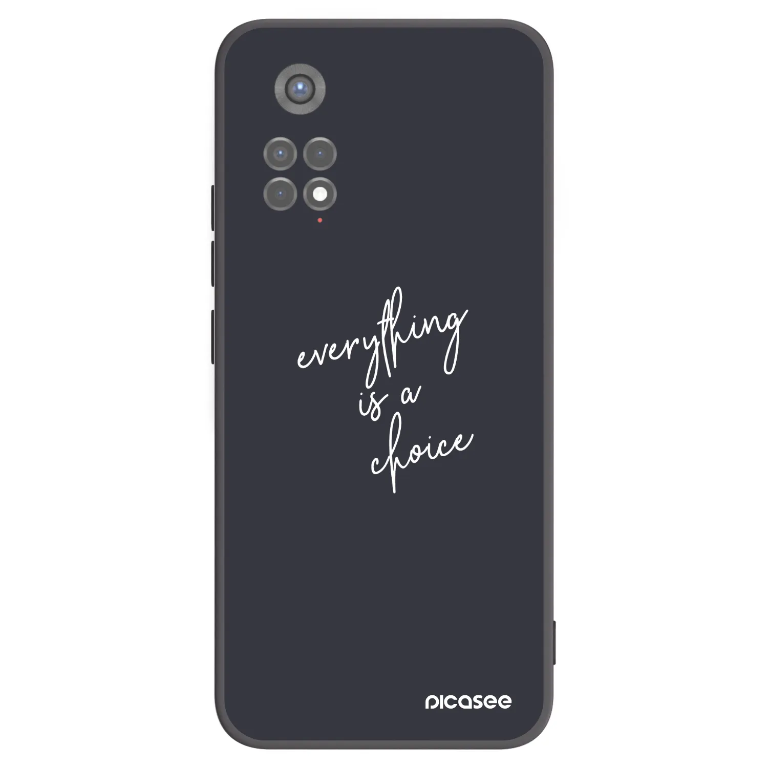 Picasee silikonski črni ovitek za Xiaomi Redmi Note 11S 5G - Everything is a choice