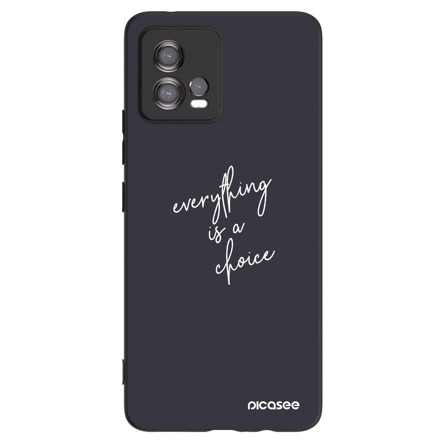 Picasee silikonski črni ovitek za Motorola Moto G72 - Everything is a choice