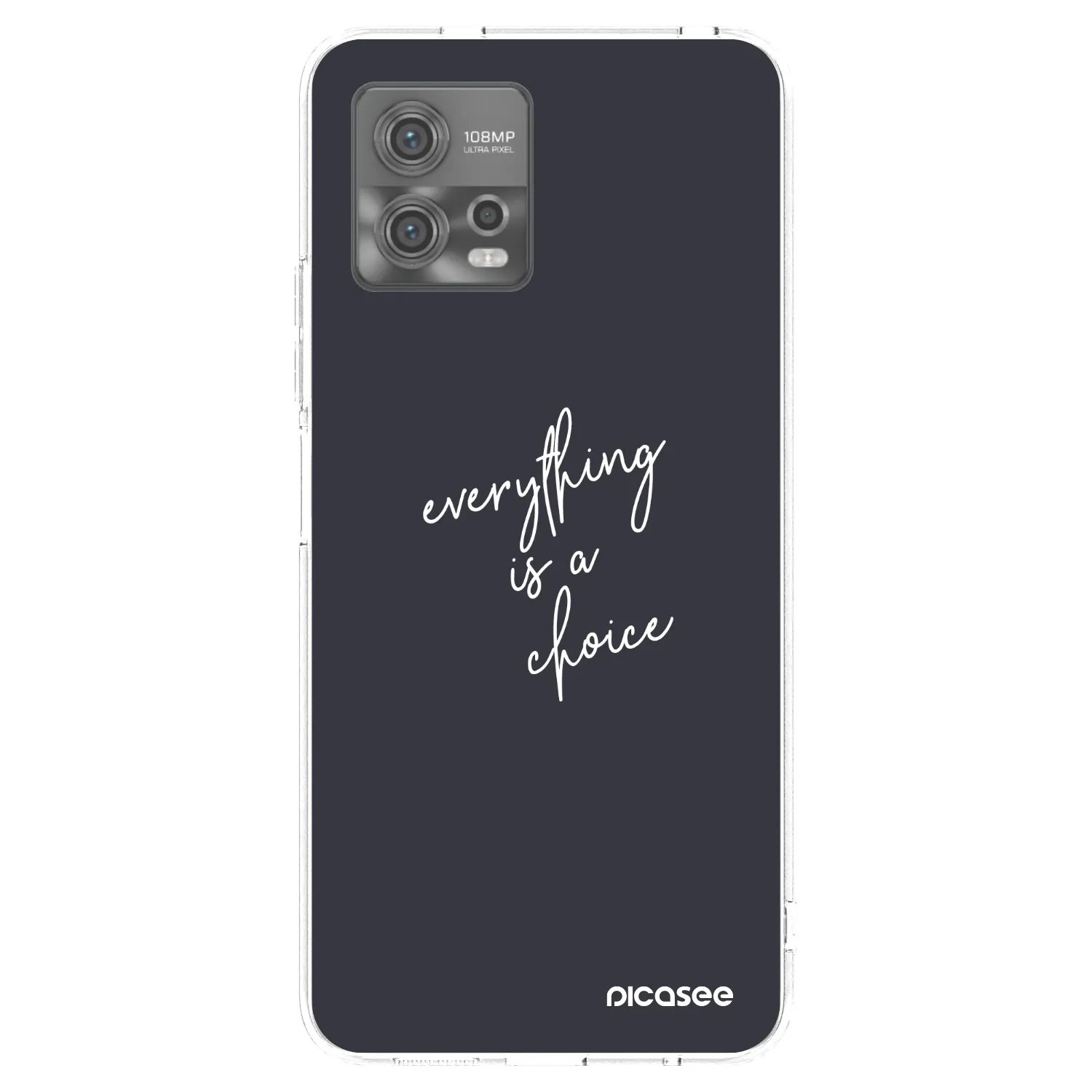 Picasee silikonski prozorni ovitek za Motorola Moto G72 - Everything is a choice