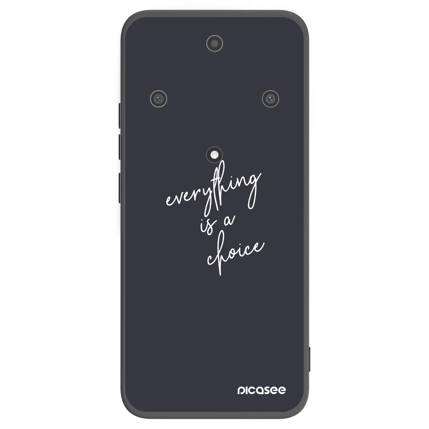 Picasee silikonski črni ovitek za Honor Magic5 Lite 5G - Everything is a choice