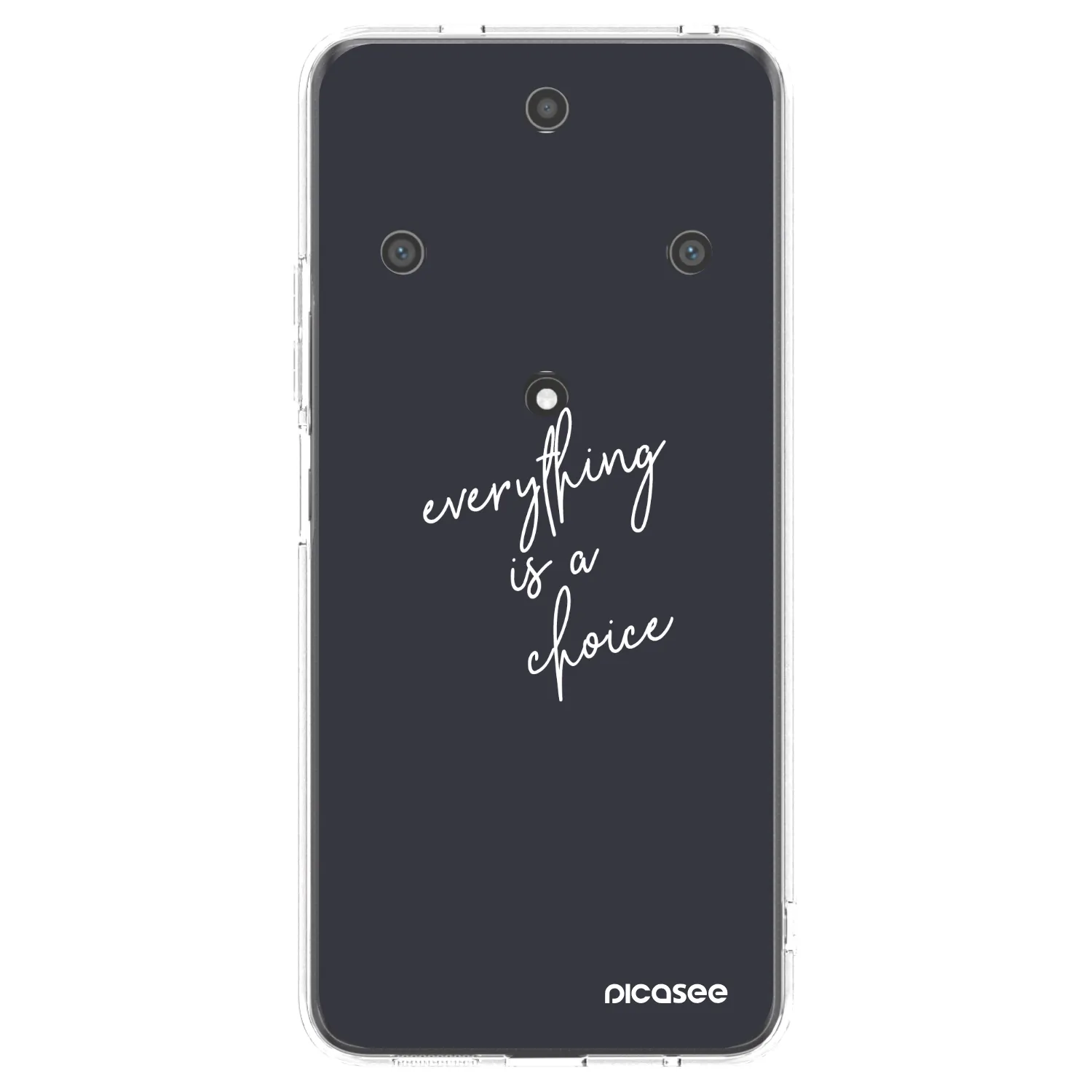 Picasee silikonski prozorni ovitek za Honor Magic5 Lite 5G - Everything is a choice