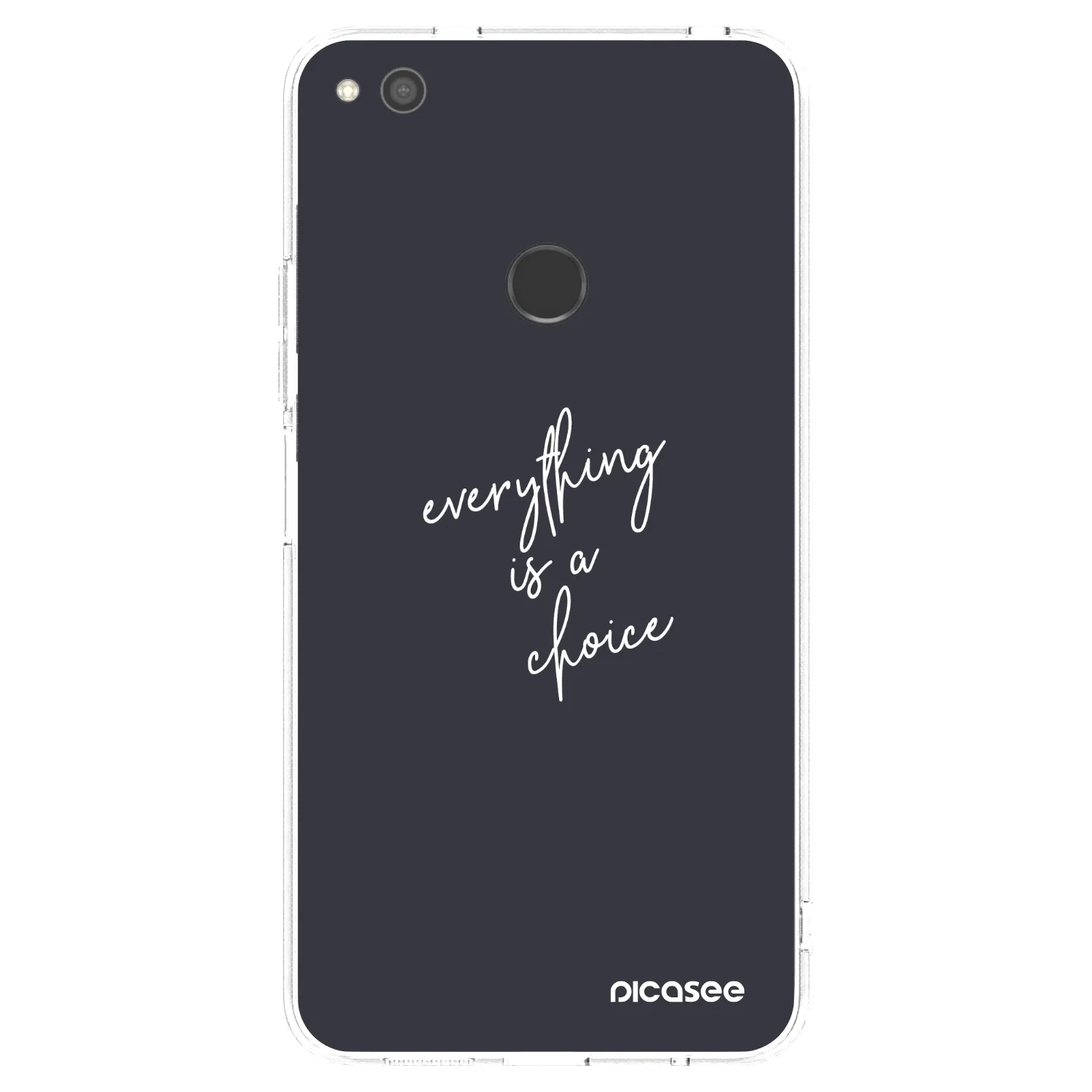 Picasee silikonski prozorni ovitek za Huawei P9 Lite 2017 - Everything is a choice