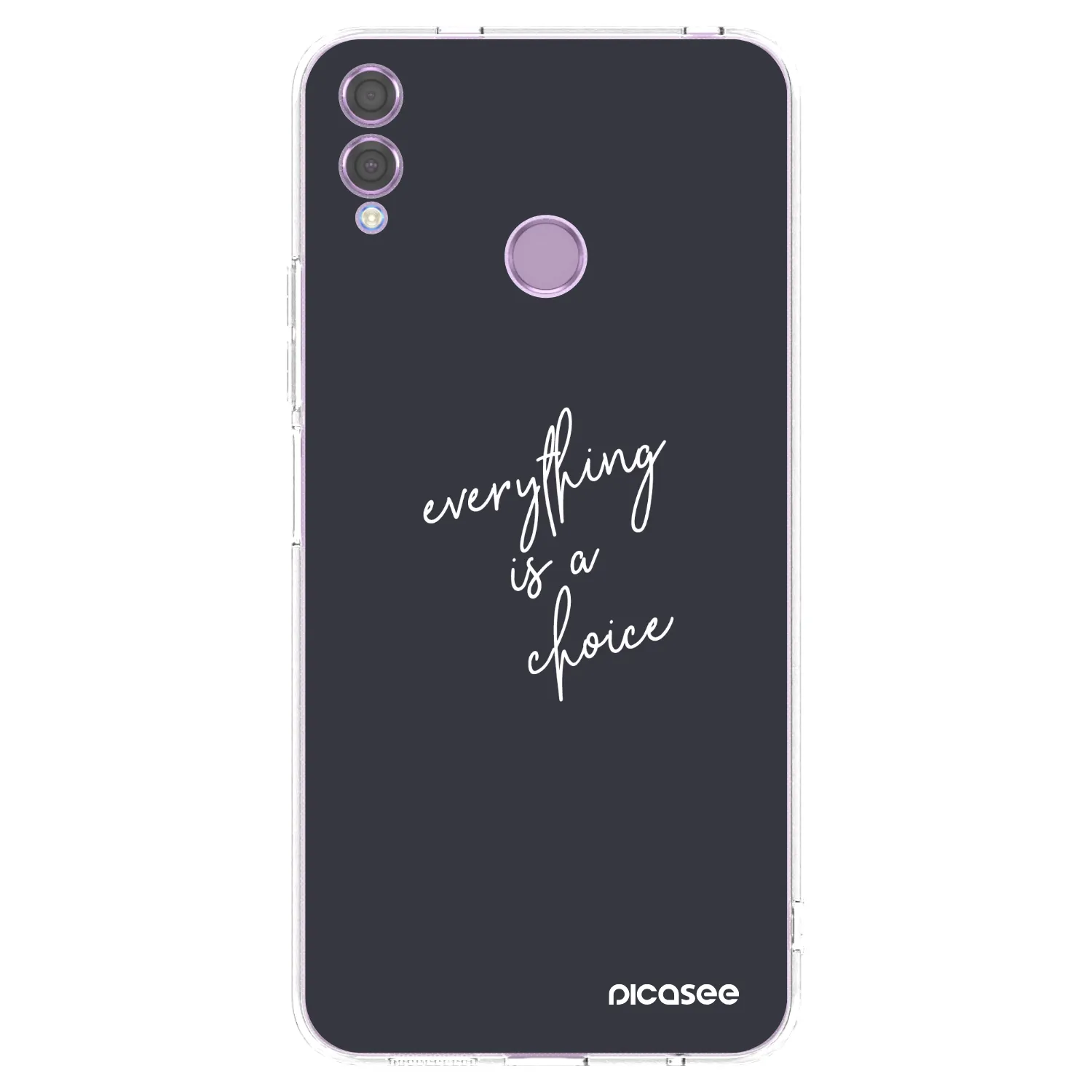 Picasee silikonski prozorni ovitek za Honor 8X - Everything is a choice