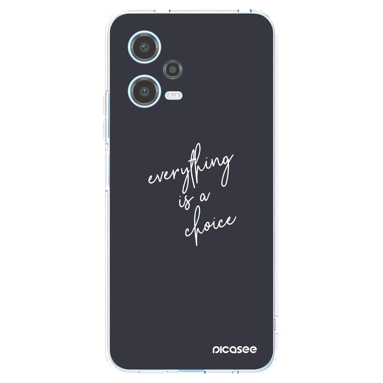 Picasee silikonski prozorni ovitek za Xiaomi Redmi Note 12 5G - Everything is a choice