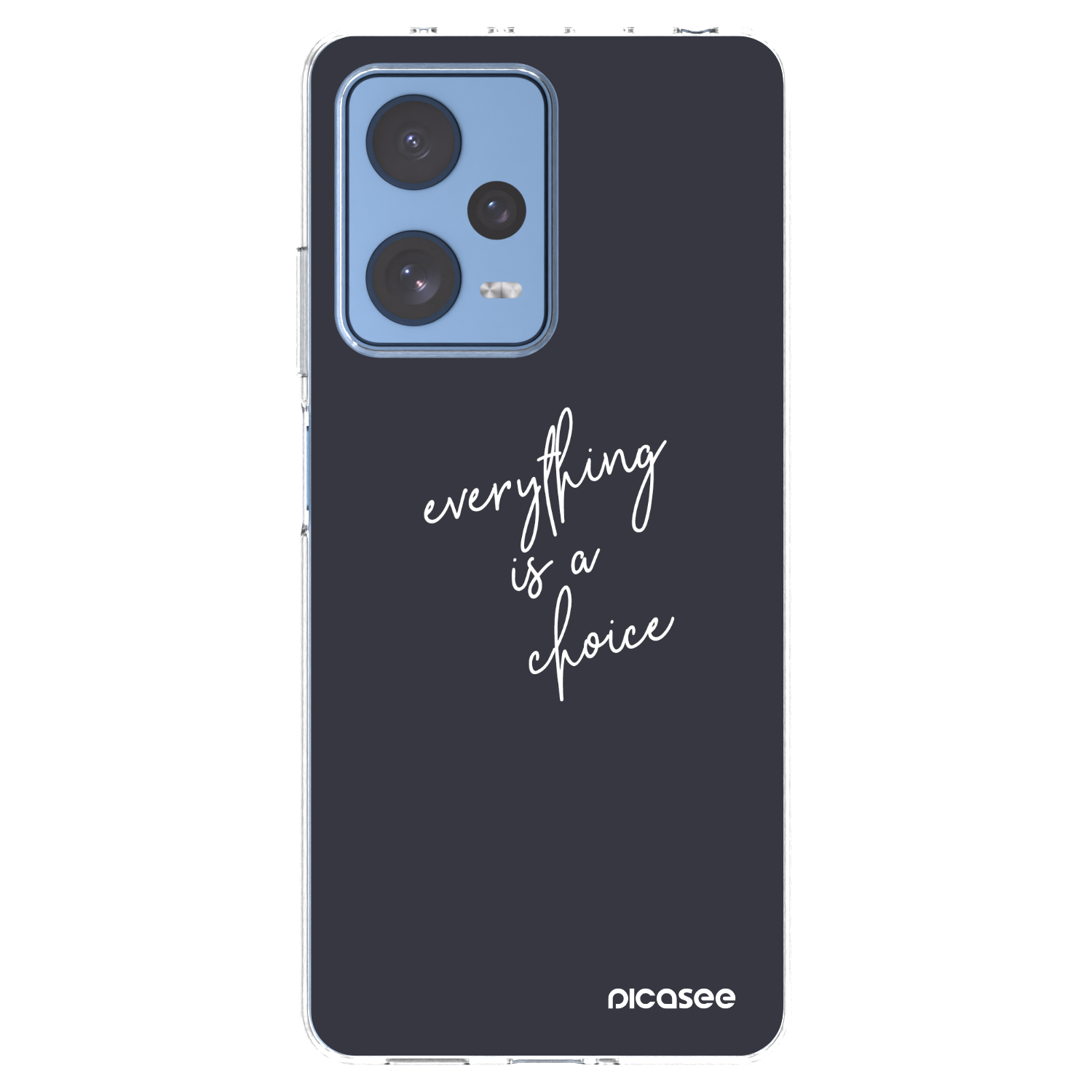 Picasee silikonski prozorni ovitek za Xiaomi Redmi Note 12 Pro 5G - Everything is a choice