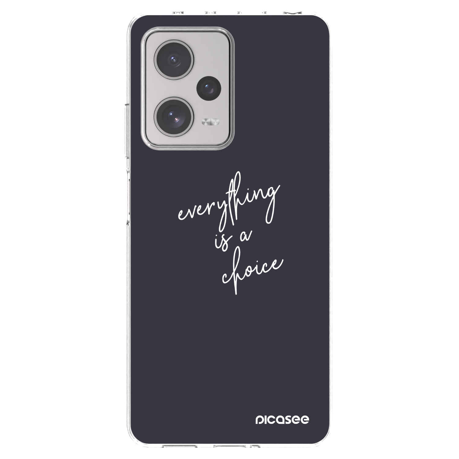Picasee silikonski prozorni ovitek za Xiaomi Redmi Note 12 Pro+ 5G - Everything is a choice
