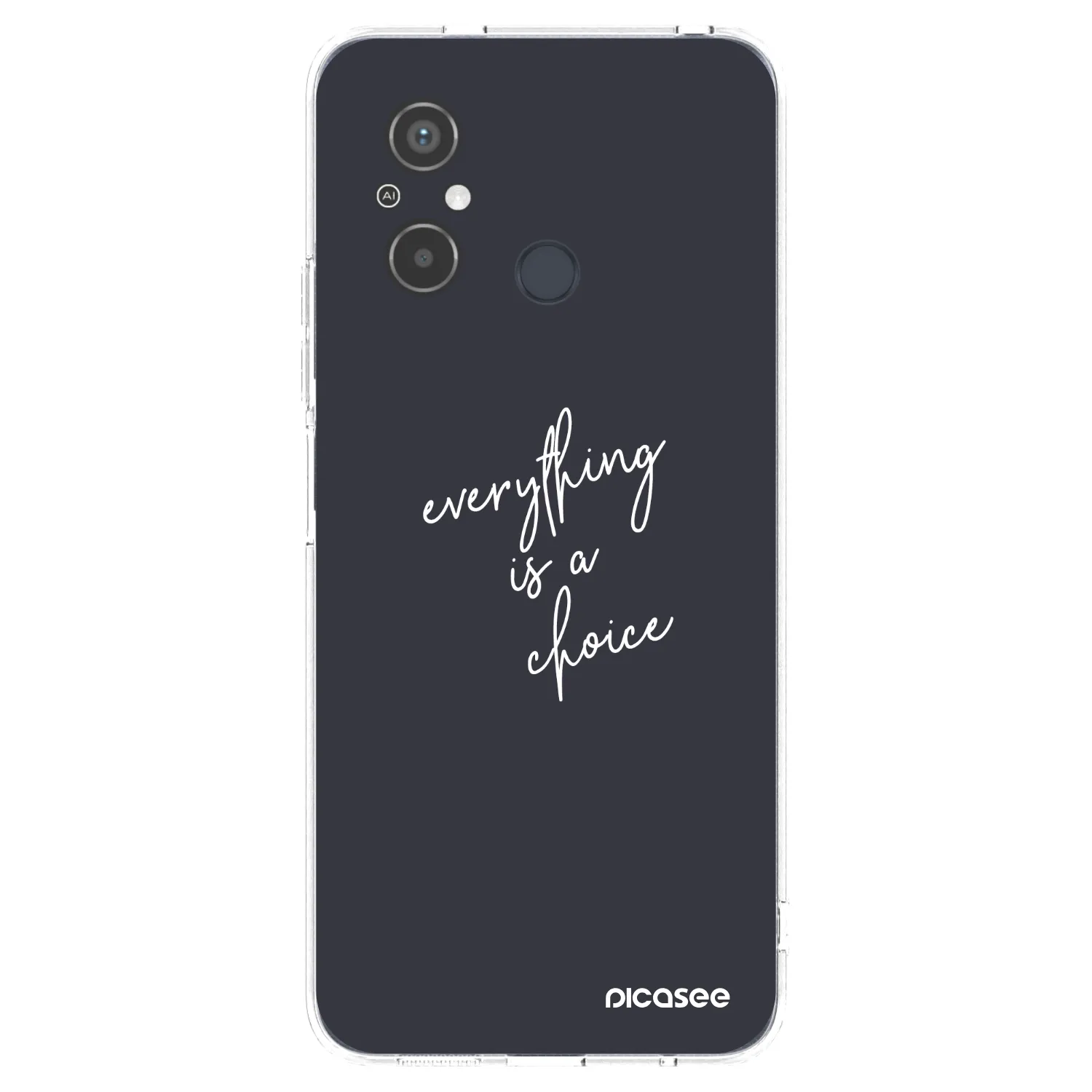Picasee silikonski prozorni ovitek za Xiaomi Redmi 12C - Everything is a choice