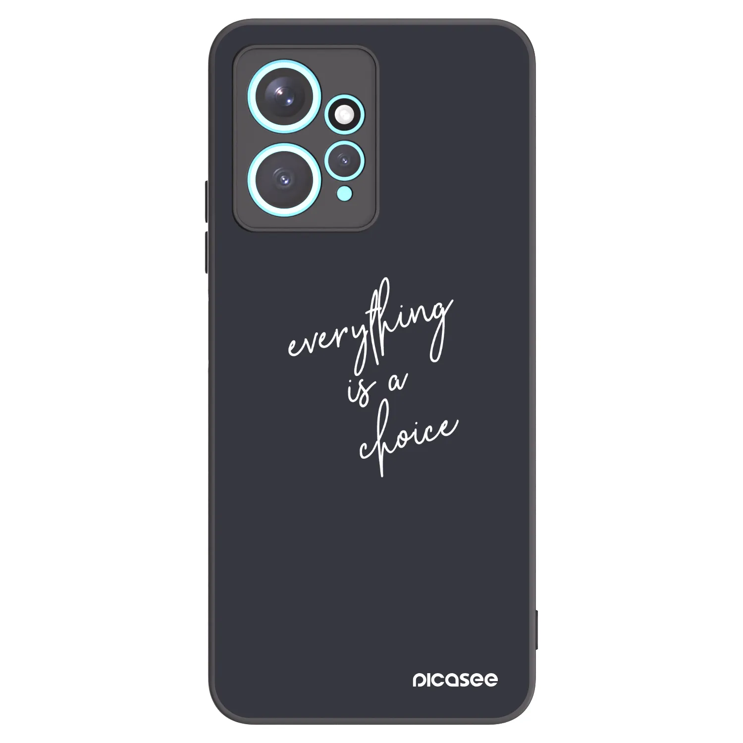 Picasee silikonski črni ovitek za Xiaomi Redmi Note 12 4G - Everything is a choice
