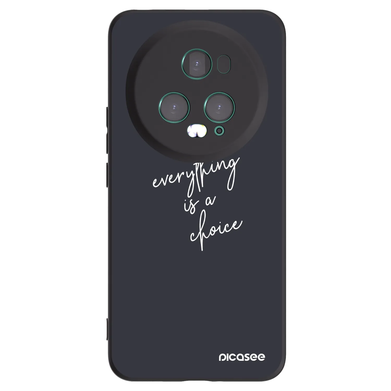 Picasee silikonski črni ovitek za Honor Magic5 Pro - Everything is a choice