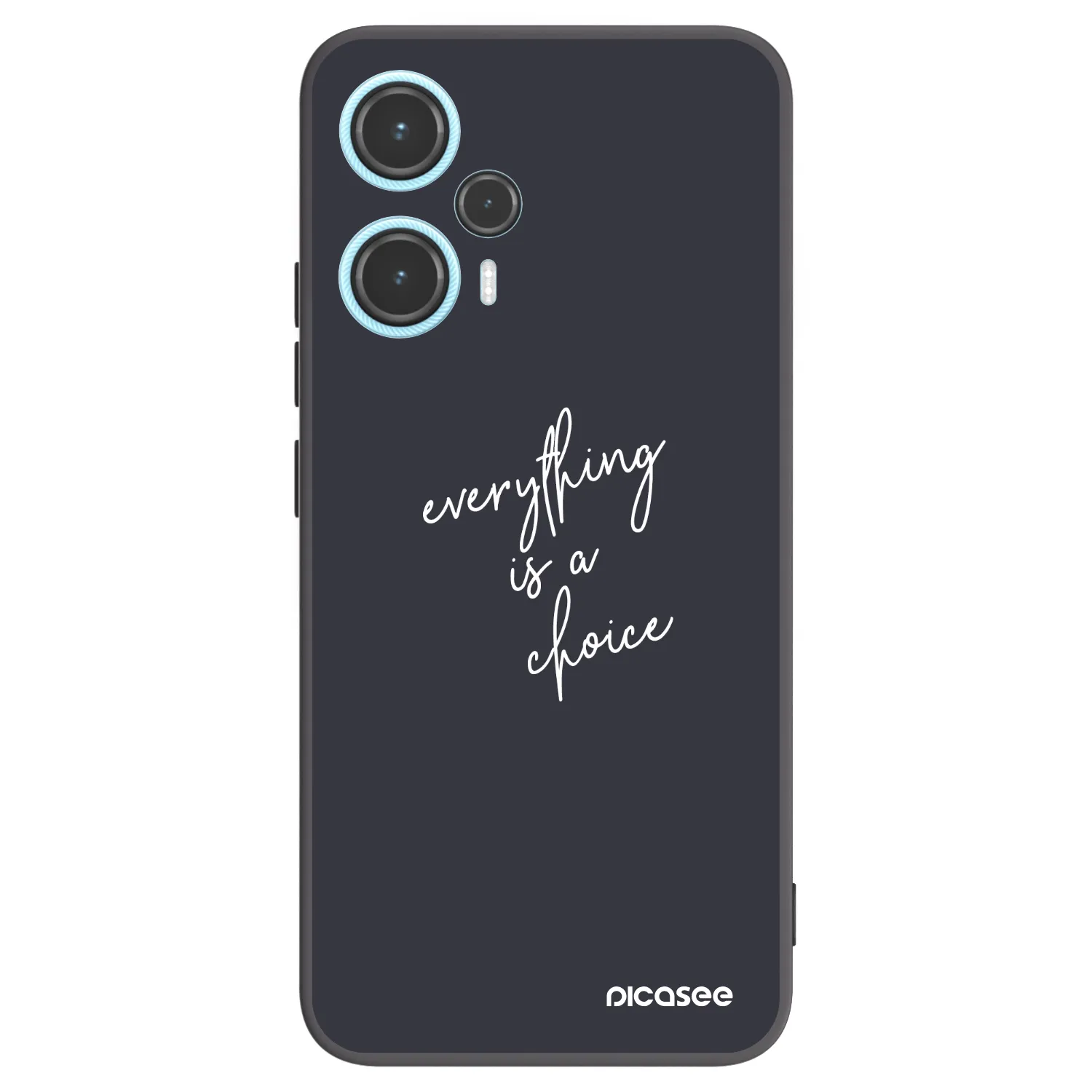 Picasee silikonski črni ovitek za Xiaomi Poco F5 - Everything is a choice