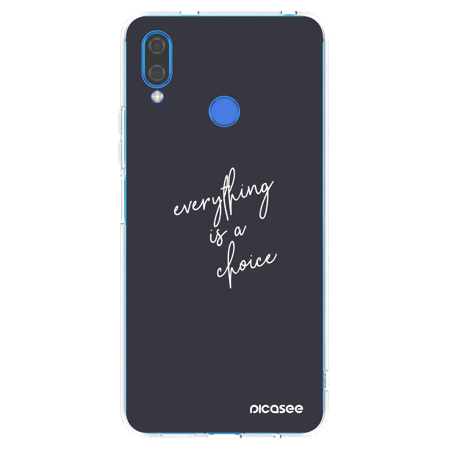 Picasee silikonski prozorni ovitek za Huawei Nova 3 - Everything is a choice