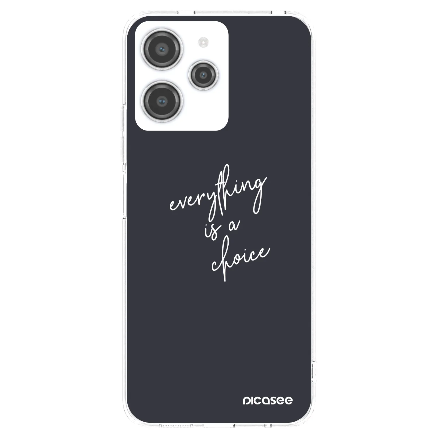 Picasee silikonski prozorni ovitek za Xiaomi Redmi 12 4G - Everything is a choice