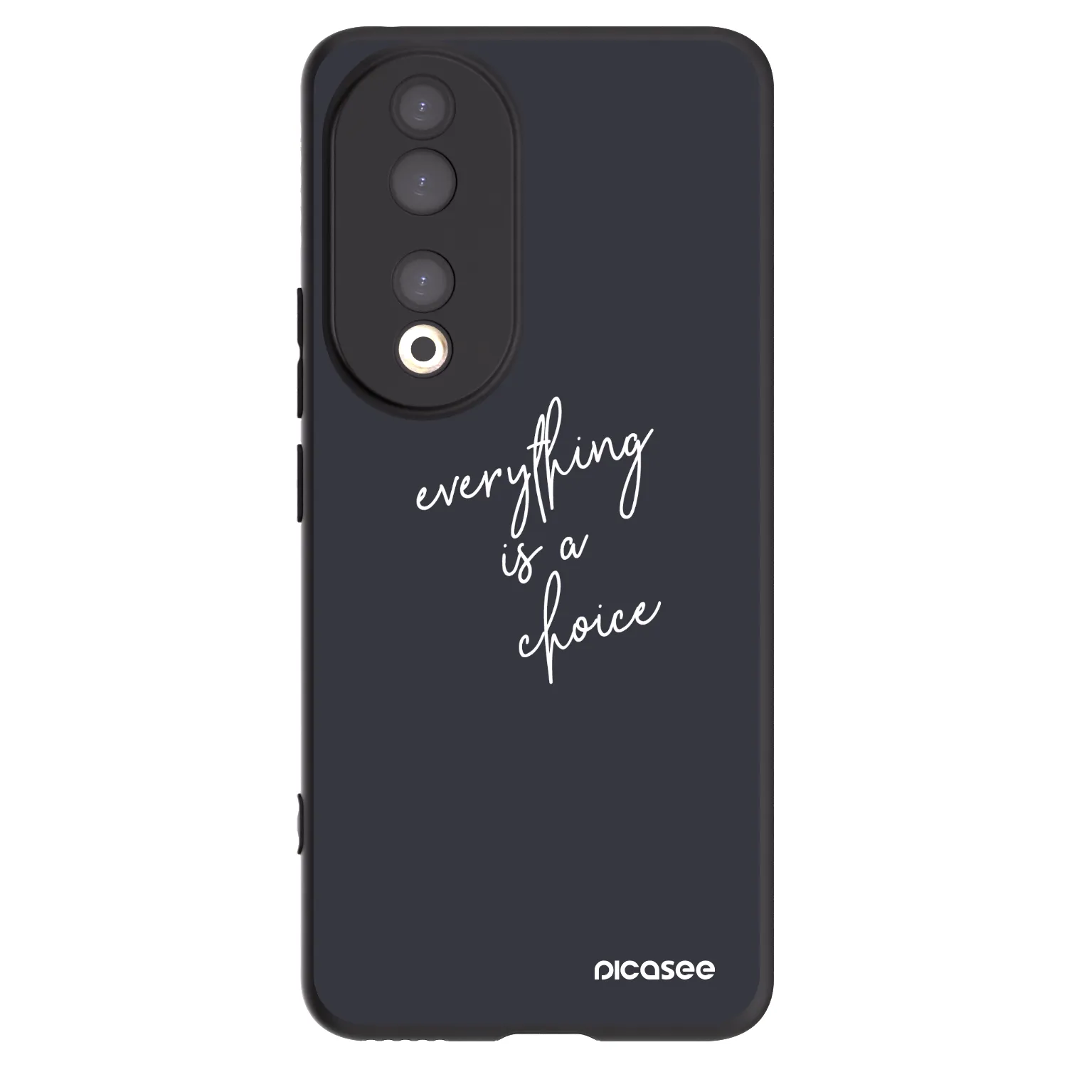Picasee silikonski črni ovitek za Honor 90 5G - Everything is a choice