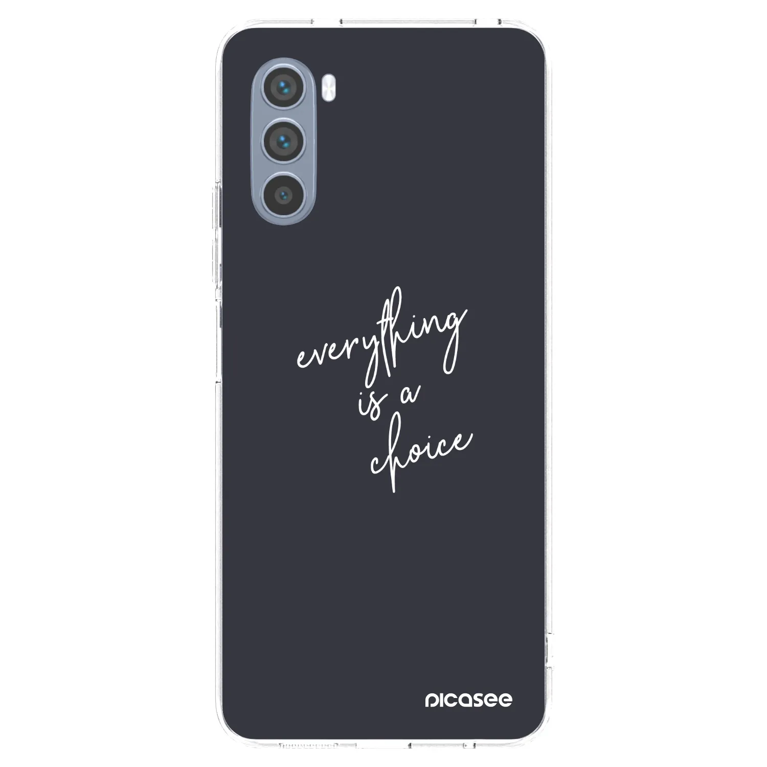 Picasee silikonski prozorni ovitek za Motorola Moto G62 - Everything is a choice