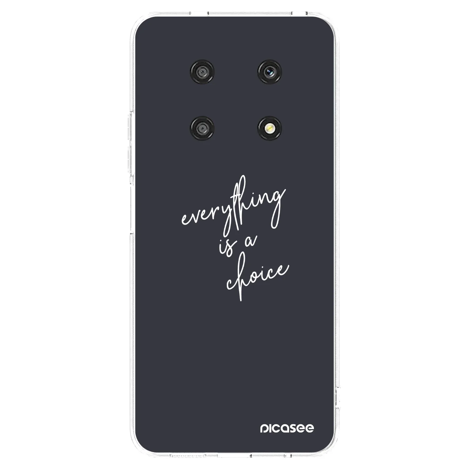 Picasee silikonski prozorni ovitek za Honor Magic4 Lite 5G - Everything is a choice