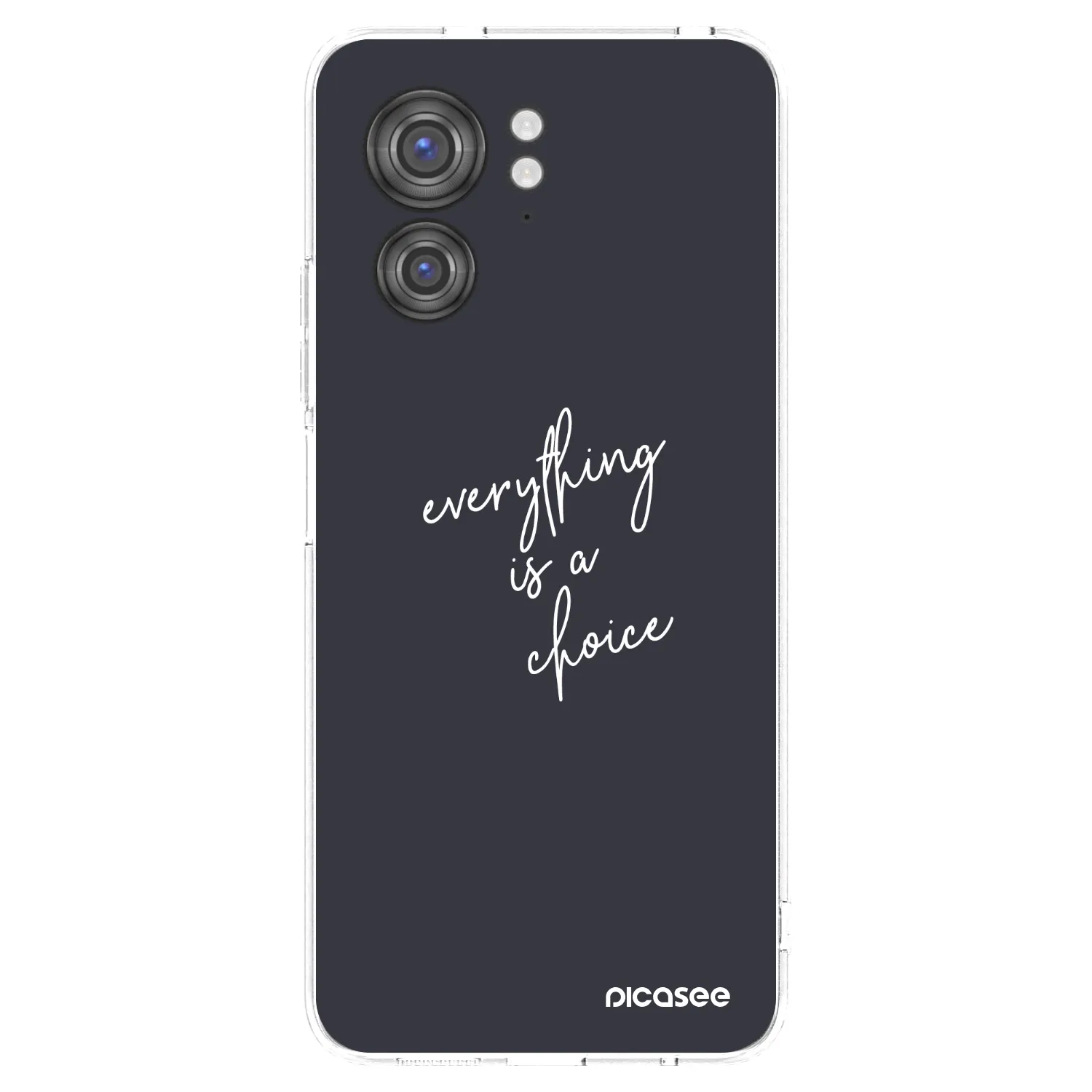 Picasee silikonski prozorni ovitek za Motorola Edge 40 - Everything is a choice