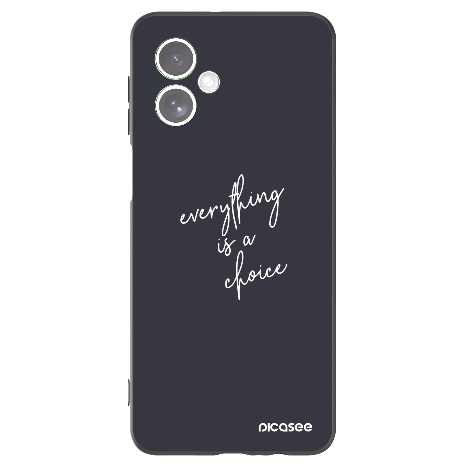 Picasee silikonski črni ovitek za Motorola Moto G54 5G - Everything is a choice
