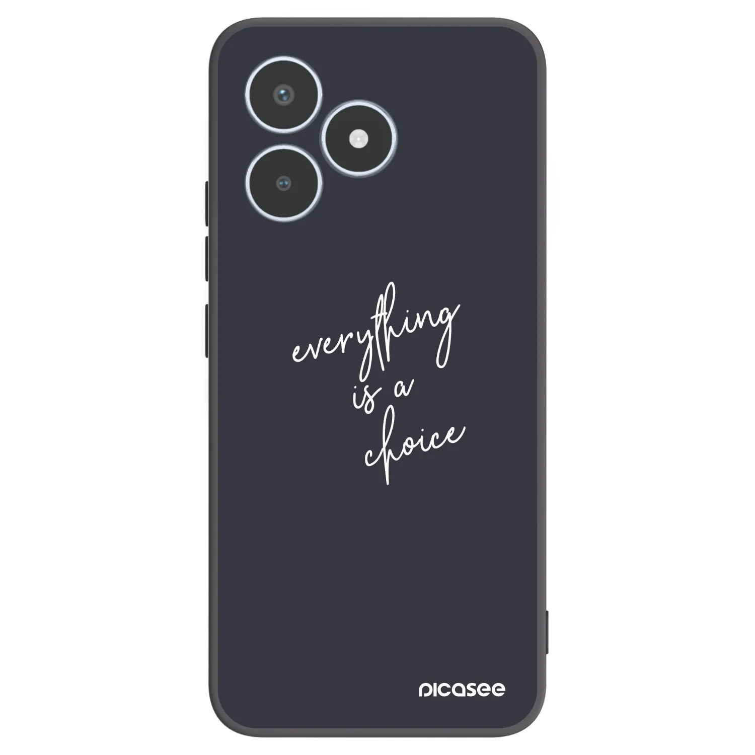 Picasee silikonski črni ovitek za Realme C53 - Everything is a choice